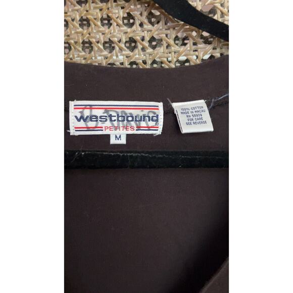 Westbound Vintage Holiday Christmas Cardigan Sweater Size M MEDIUM - Picture 4 of 5